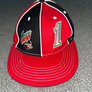 AND1 LIVE TOUR VINTAGE MOUNTAIN DEW / STREET BALL BASKETBALL FLAT BRIM CAP HAT